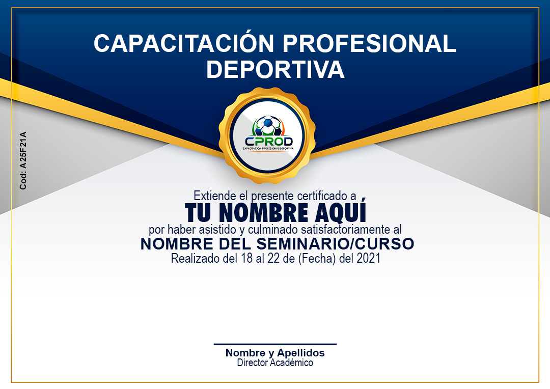Modelo de certificado